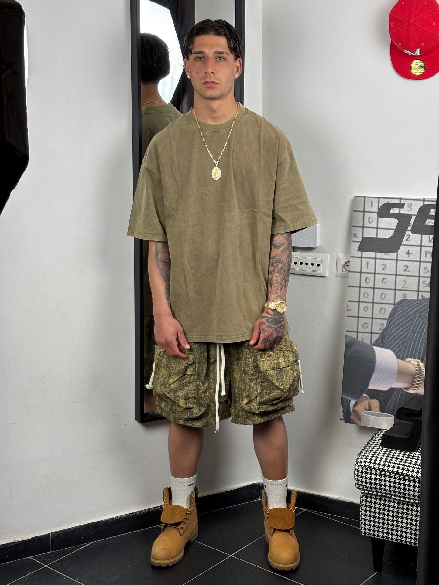 shorts cargo militare