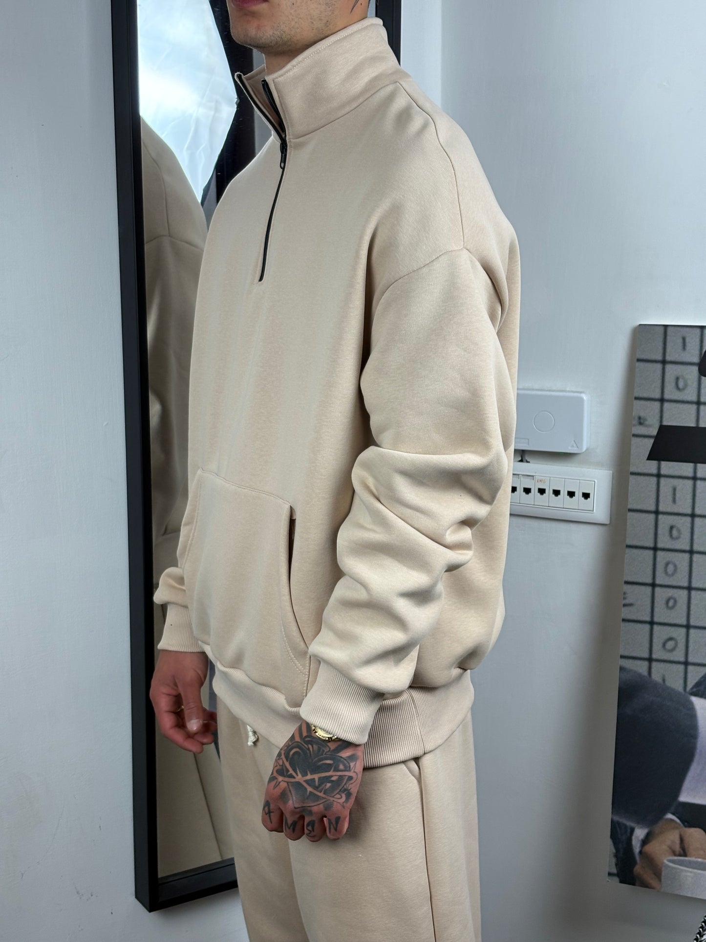 coordinato mezza zip