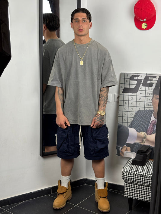 shorts cargo blu notte