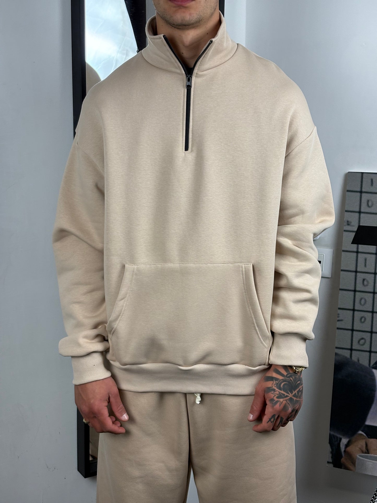 coordinato mezza zip