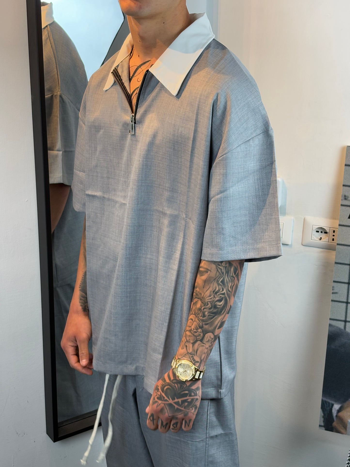 coordinato mezza zip leggero