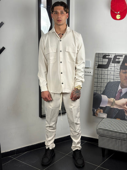 coordinato leggero beige