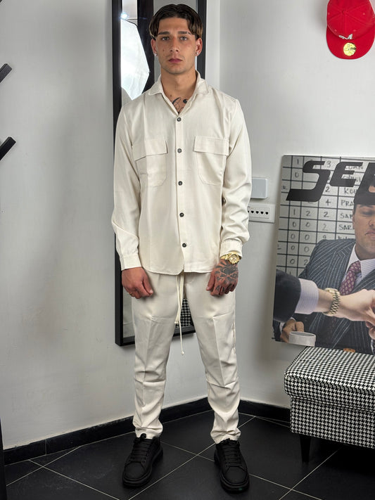coordinato leggero beige