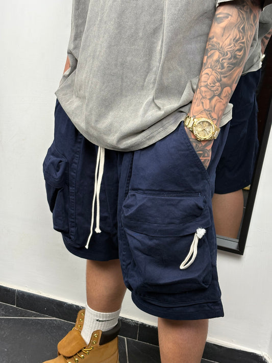 shorts cargo blu notte