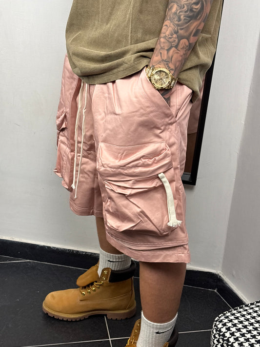 shorts cargo rosa