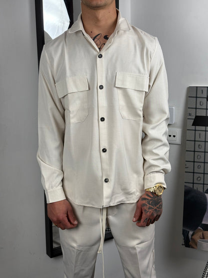 coordinato leggero beige