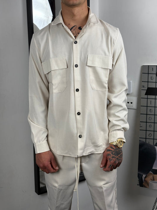 coordinato leggero beige