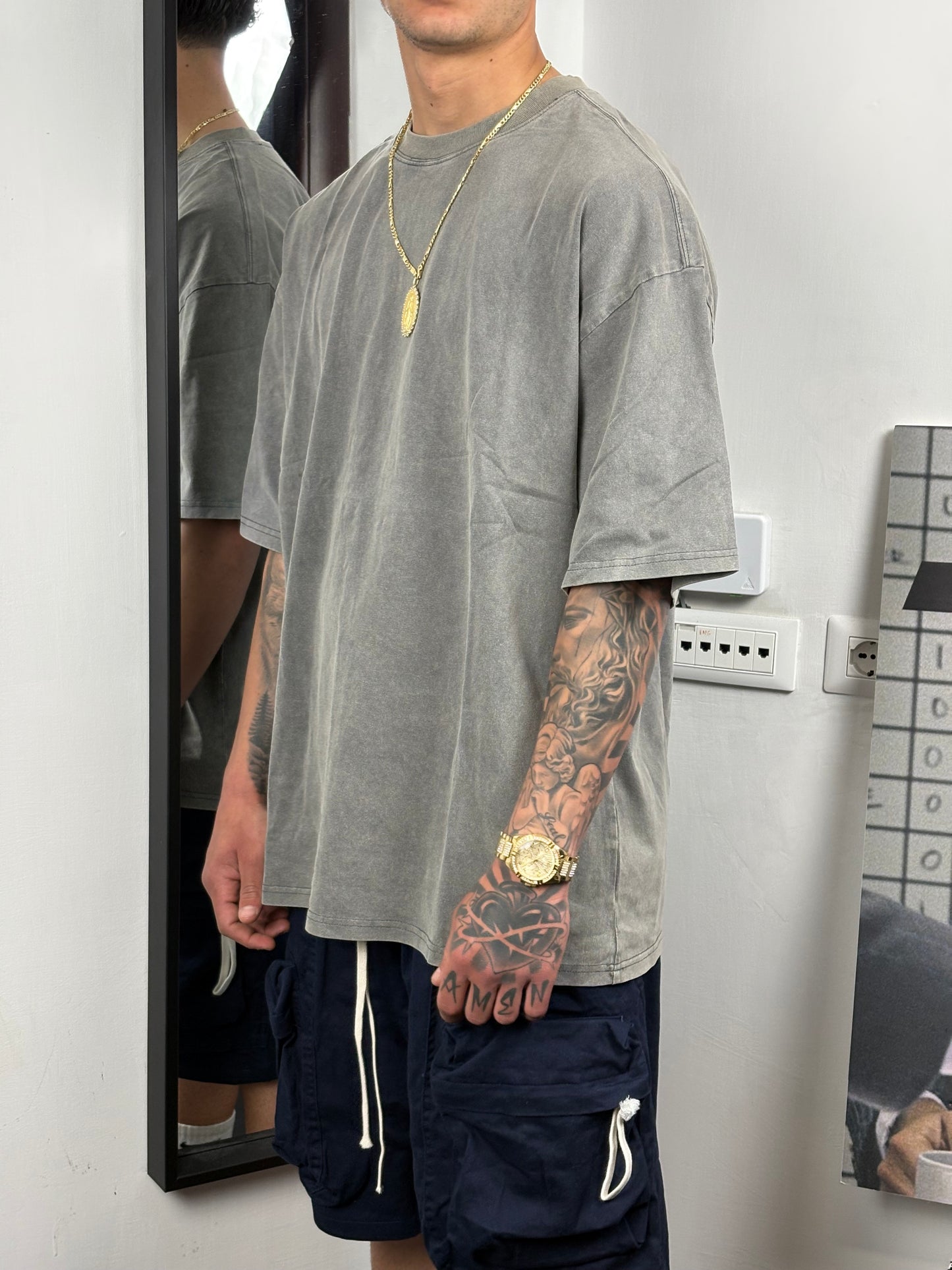 t-shirt slavata grigio