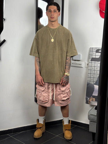 shorts cargo rosa